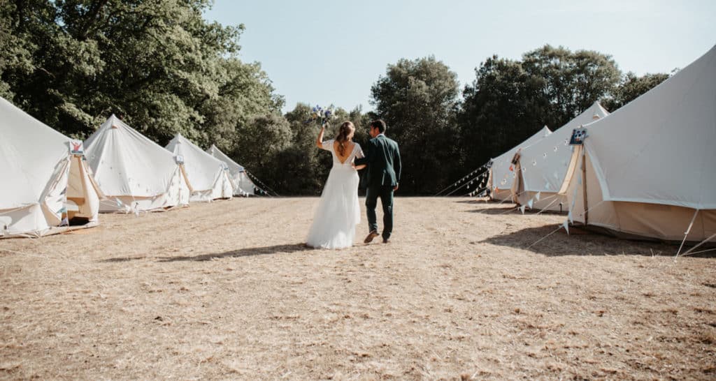 camp nature mariage