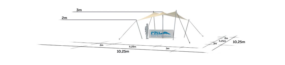 plan de répérage de la tente de reception xs 