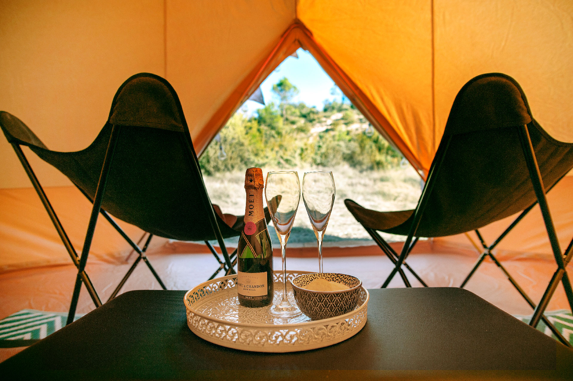 tente luxe glamping
