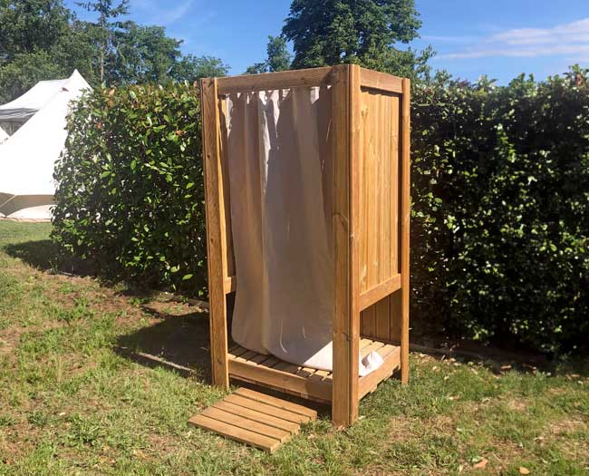 location cabine de douche raccordable individuelle mariage intime