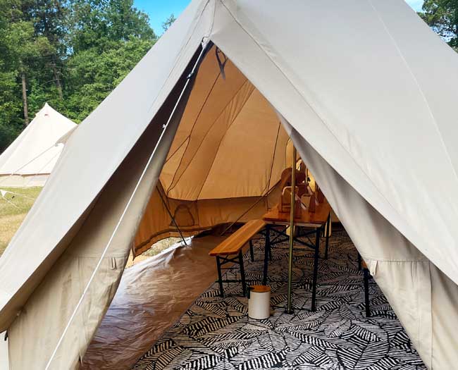 location tente nomade beaute 8 pers vue exterieure