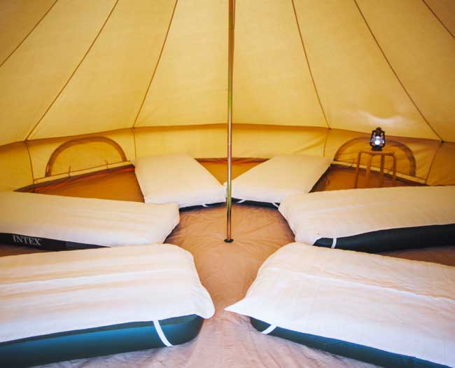 location tentes nomades dortoir 6 pers 20 m2