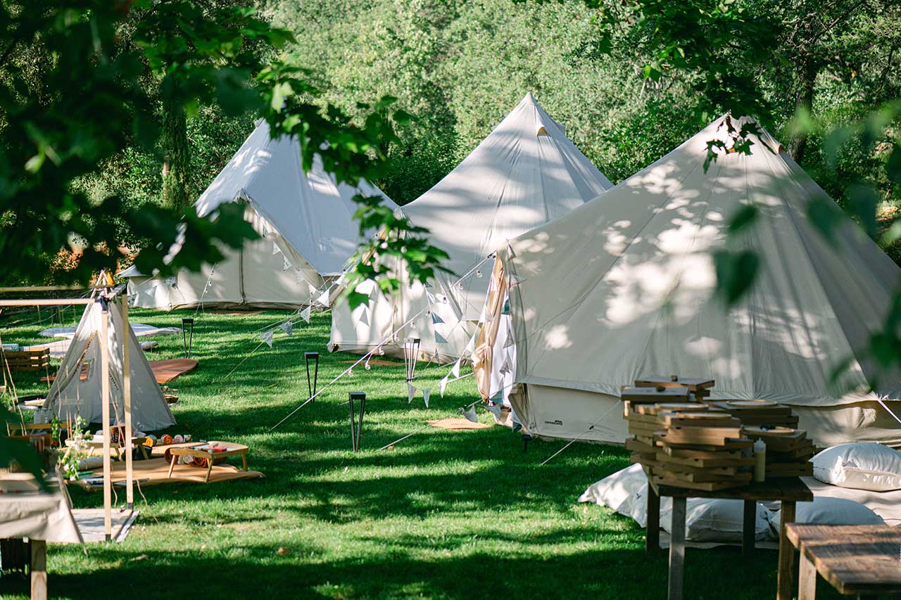anniversaire ados sous tipis