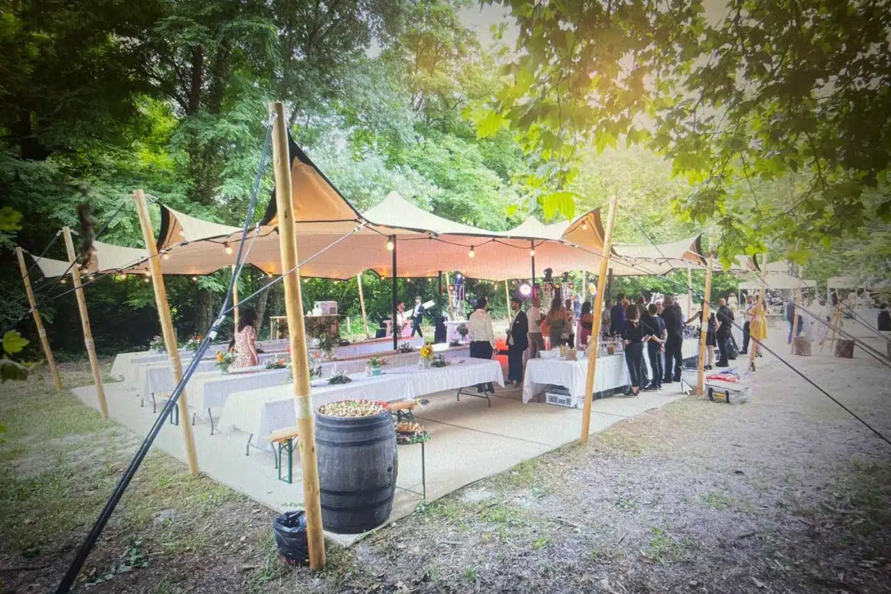 location tente stretch nomade pour réception privée