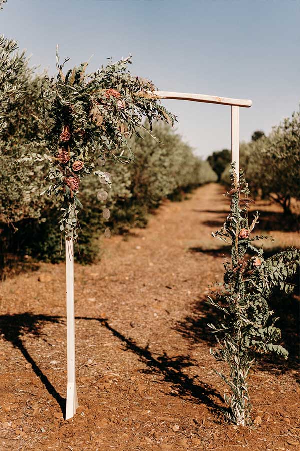 arche mariage à la maison