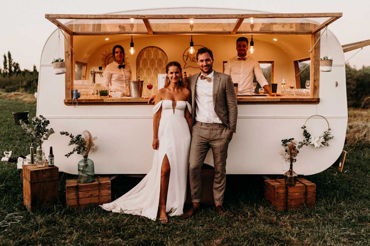 bar caravane de mariage