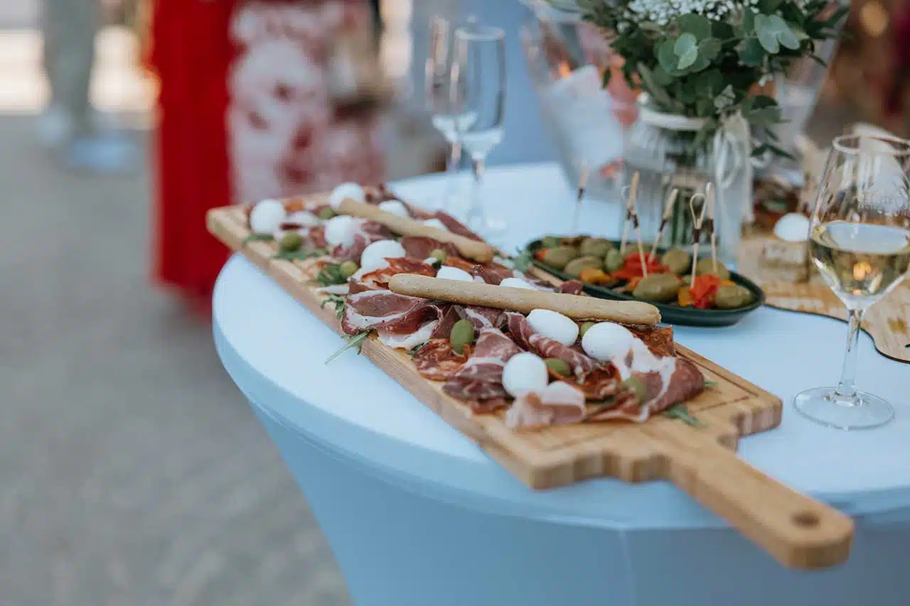 cocktail mariage extérieur luxe