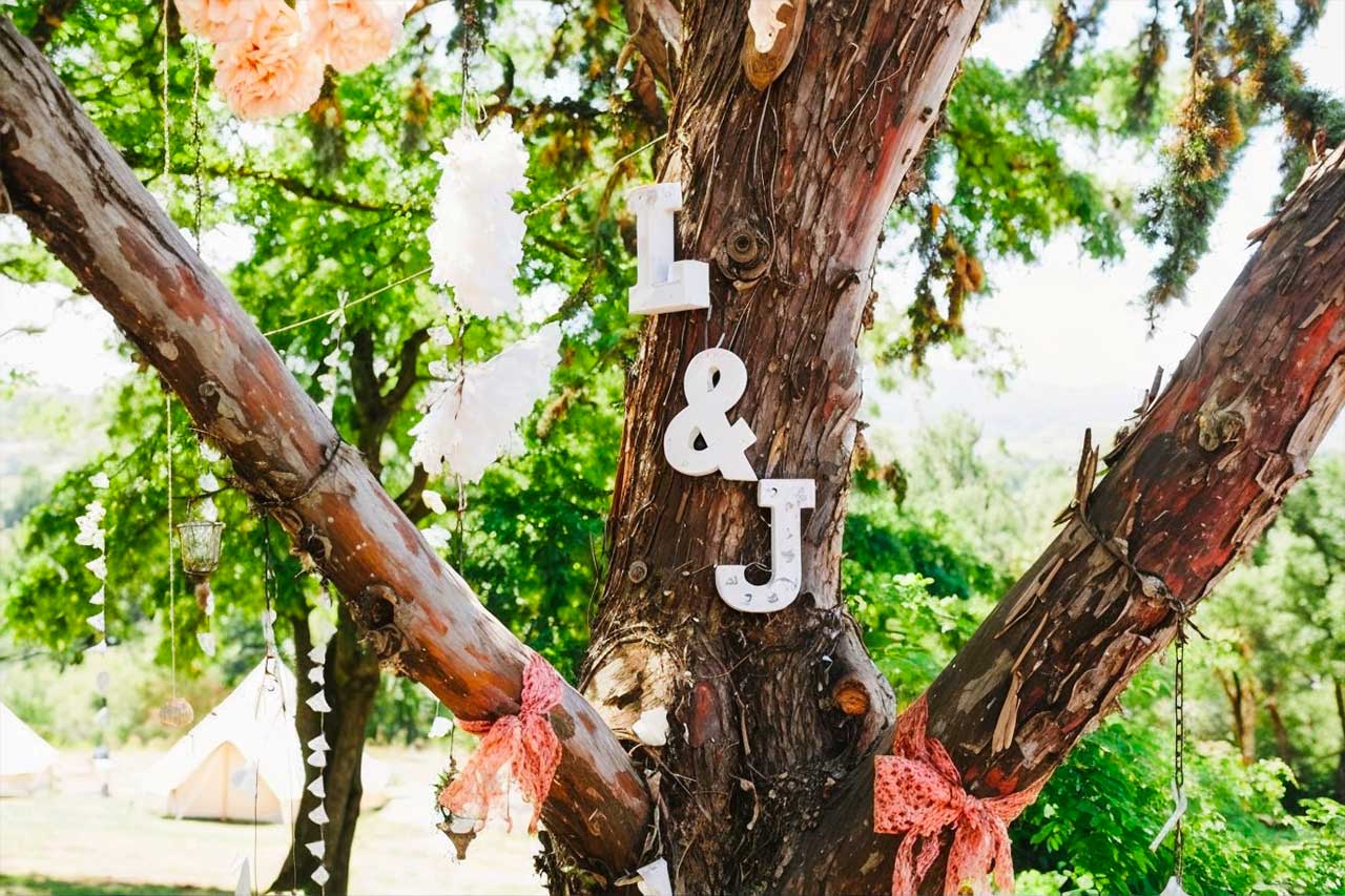 décoration de mariage à domicile dans le vaucluse pour L&J