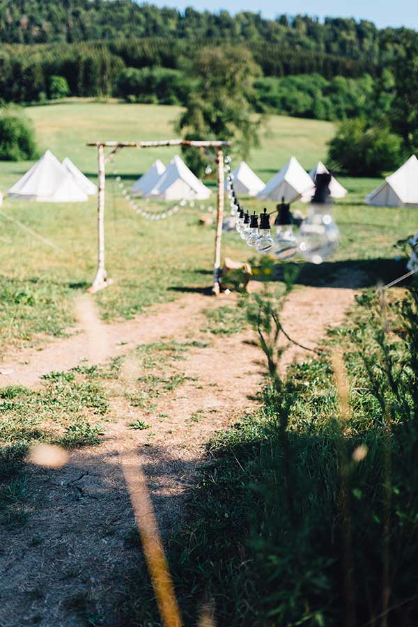 mariage camping chic de L&J