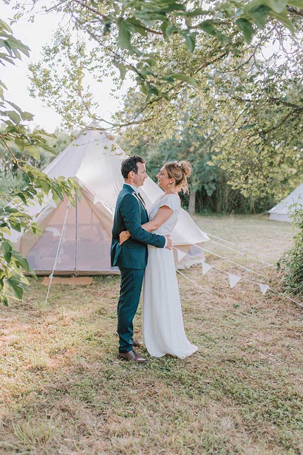 mariage glamping chic