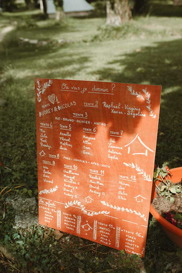 plan tentes glamping mariage camping