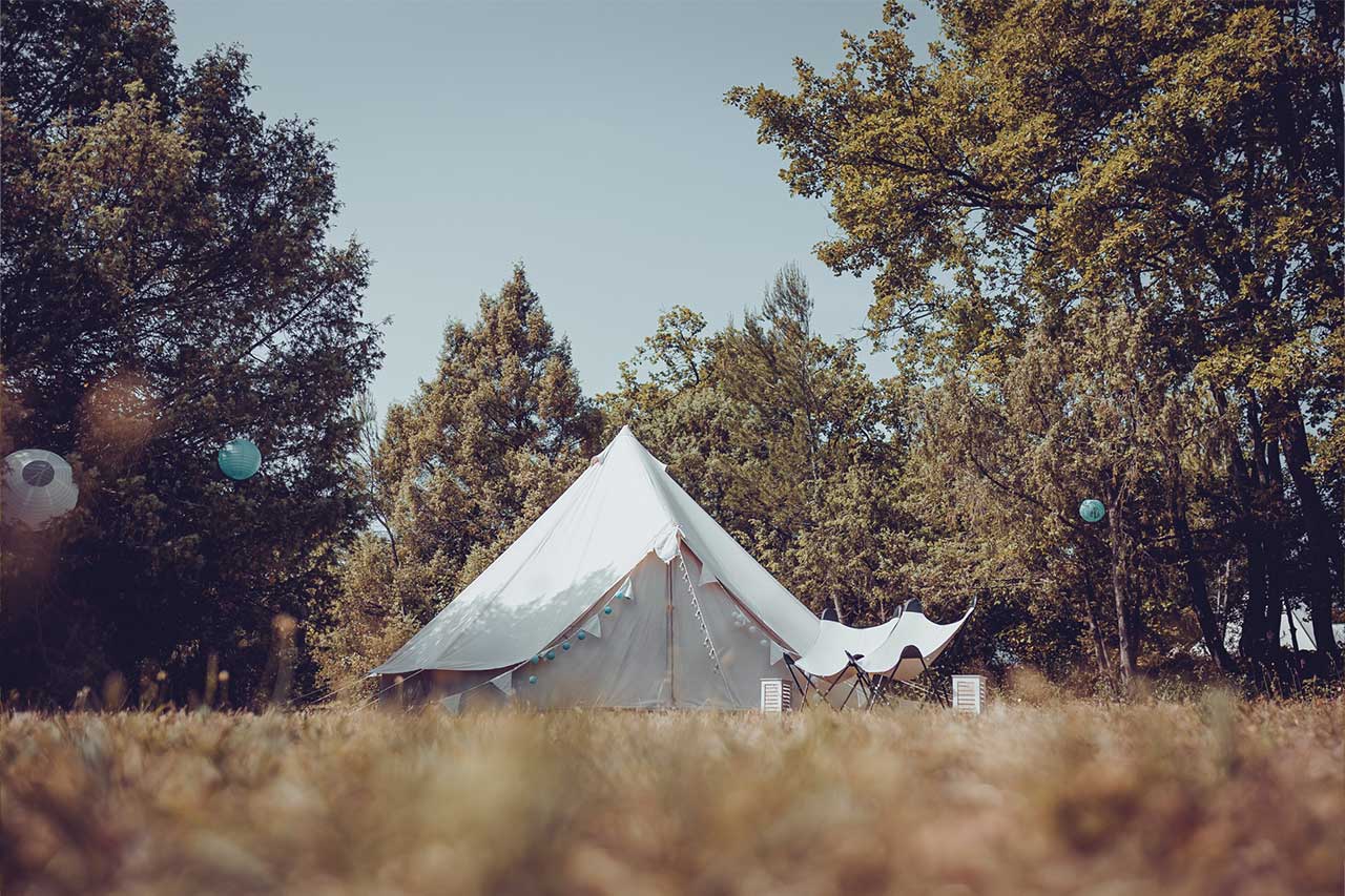 tente luxe glamping événement privé