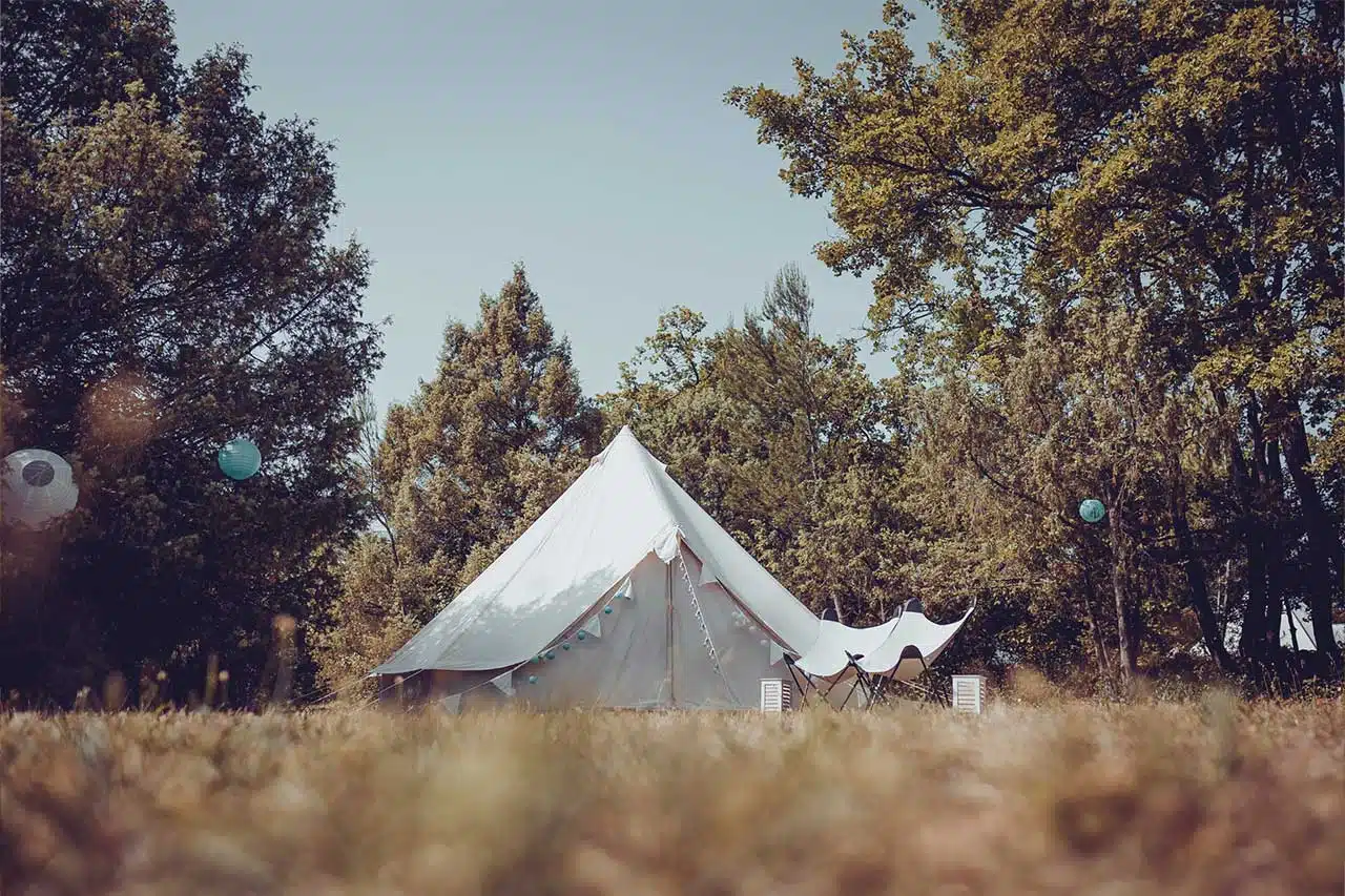 tente luxe glamping événement privé