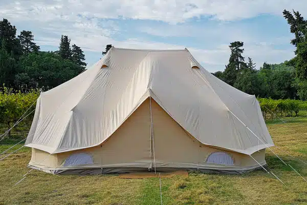 tente vestiaire vue d'ensemble