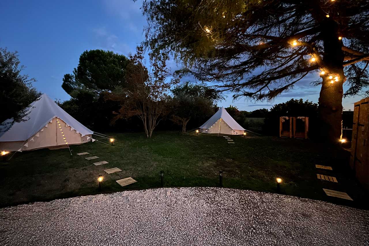 tentes lodge invités événementiel