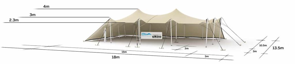 plan de repérage de la tente de réception M-79M2