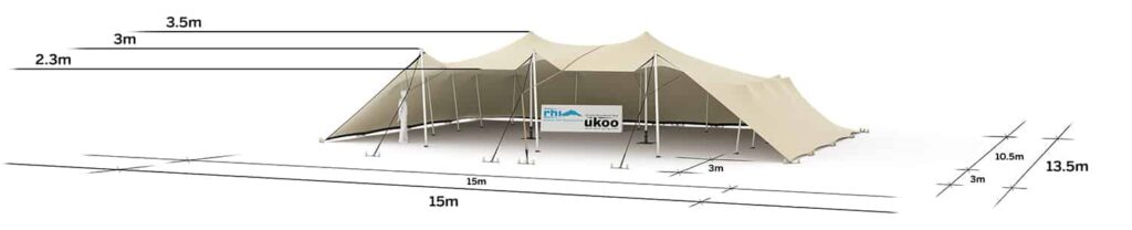 plan de repérage de la tente de réception M-79M2