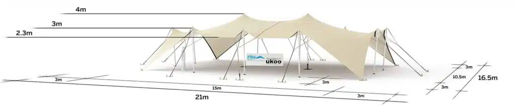 plan de repérage de la tente de réception M-79M2