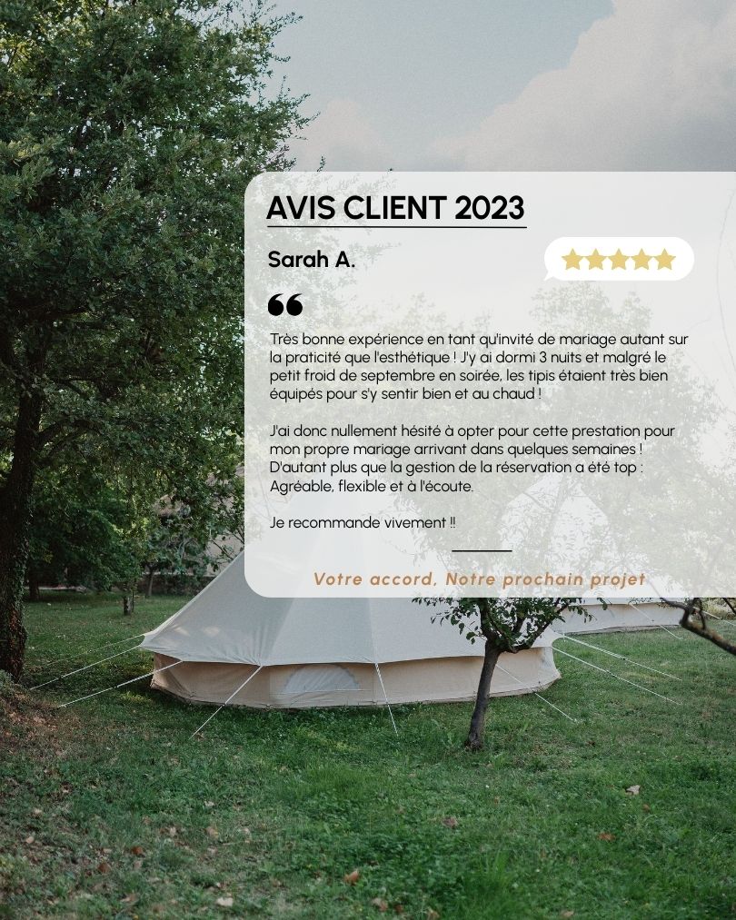 Avis client 2023 de Sarah A.