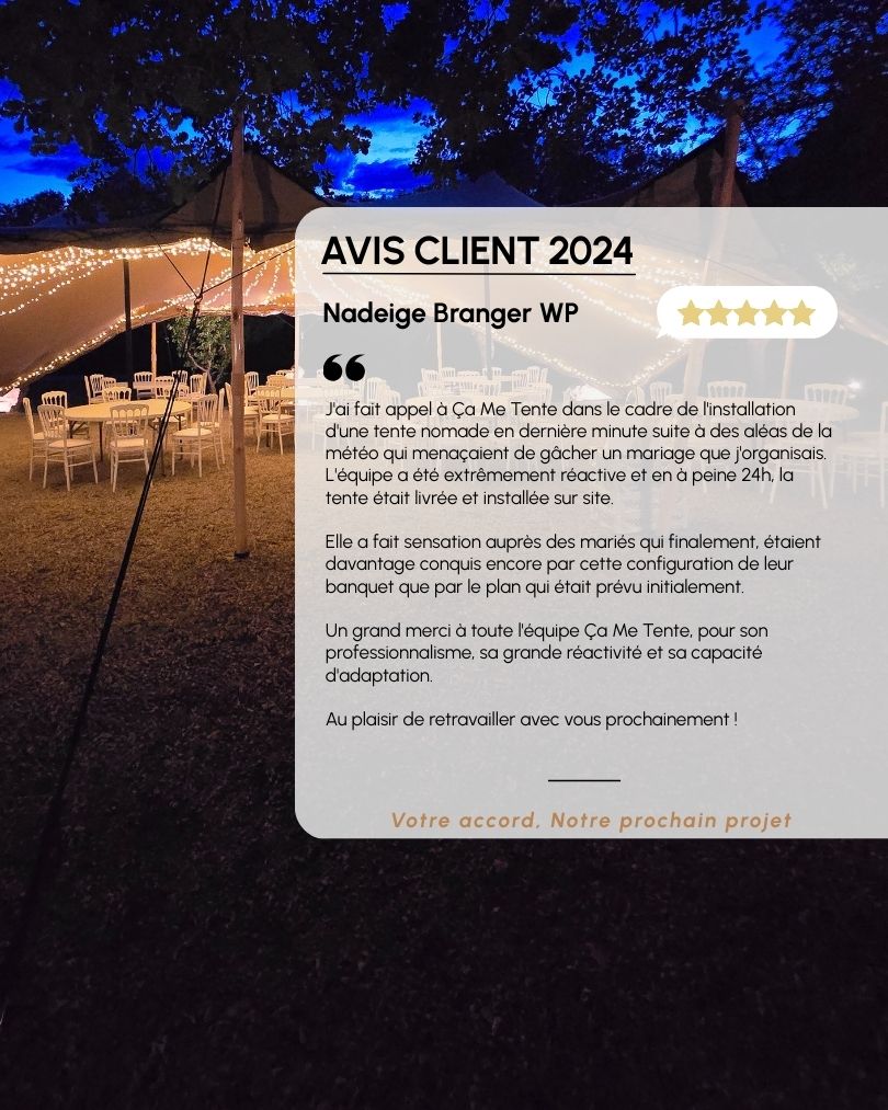 Avis client 2024 de Nadège Branger